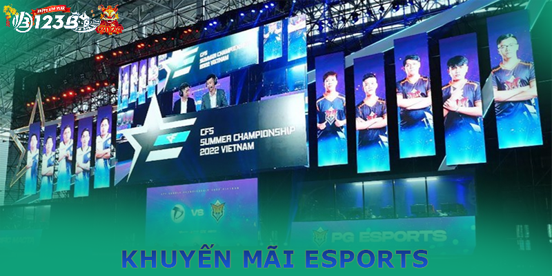 Khuyến mãi Esports - Nhận quà mỏi tay tại nhà cái 123b